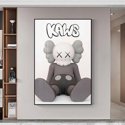 直播间发潮牌暴力熊装YLZ饰画厅落地画Kaw客s挂景画沙背墙壁画玄