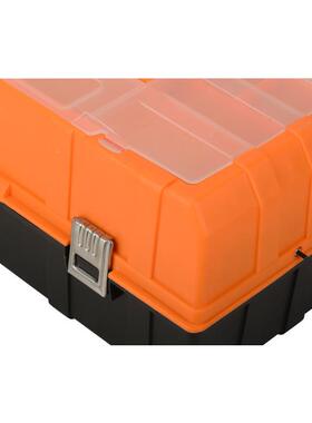 三五层塑工折具箱厂家大号工业级家用手提料箱JH-Z430叠金工具盒