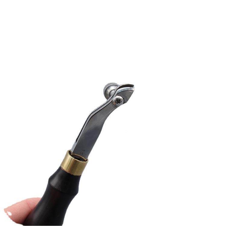 器手工具DI檀皮压槽器划木柄可调式边器压边器线压槽划线器
