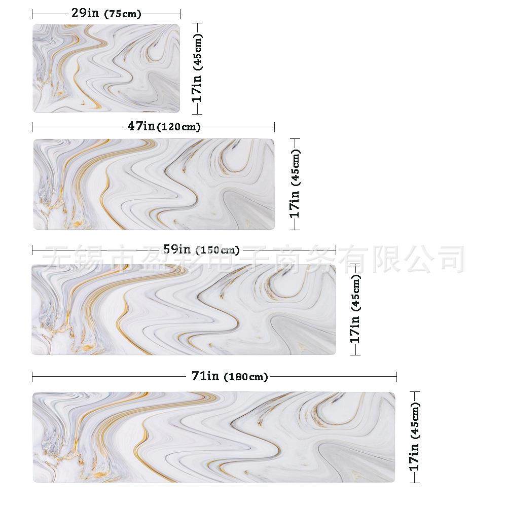 数码印花PC防滑V防油清DP-4188-防易水洗垫子灰色墨纹大理石地垫,居家布艺,家用脚垫,淘宝优惠券,粉丝福利购,淘宝优惠卷