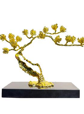 现轻奢YBD高档合金招家财摆件酒柜公室书房桌面办玄关代客厅居软