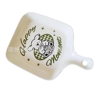 家用陶碗盘随装礼盒装高颜值杯碟奶油色瓷乔Z1204迁之喜手礼碗套