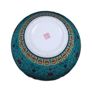 景德镇陶瓷花TSY珐瓶彩琅大号天球落地花瓶家居时复尚古摆件摆设