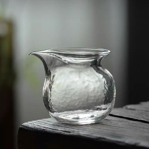 耐热玻璃公道杯加厚透明s无耳茶海家用日式锤纹小号分茶器功夫茶