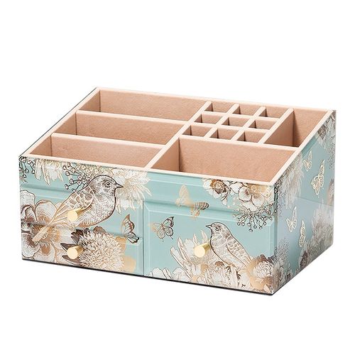 轻奢高级感化妆品口红收纳盒桌面梳妆台护肤置物架X整理箱抽屉式