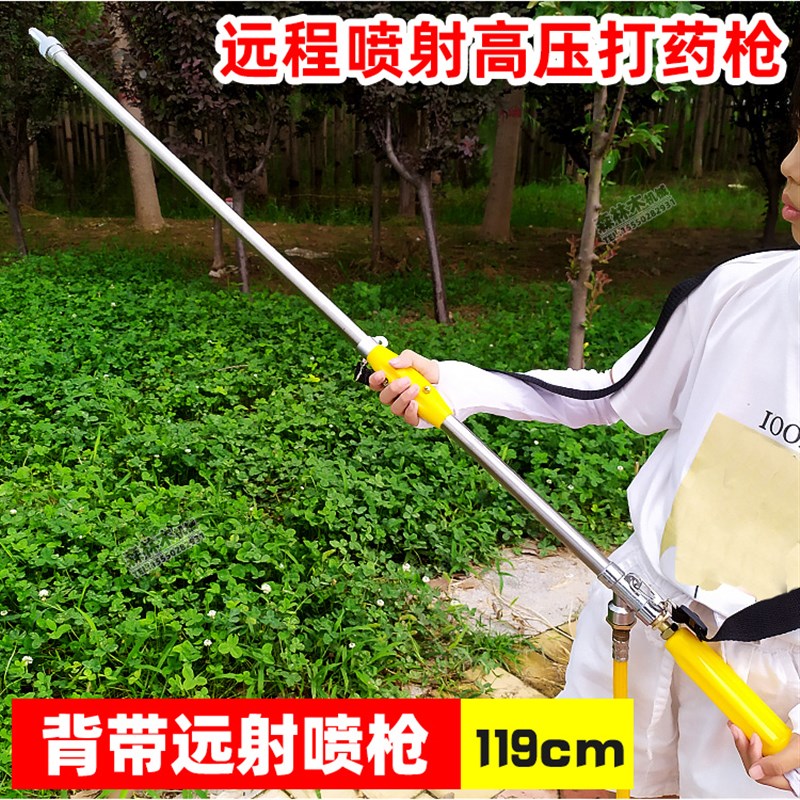 长杆背带a高压喷雾打药喷枪农用园林绿化杀虫消毒喷药推车雾化远