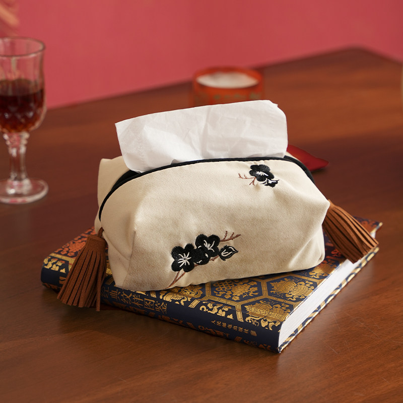 刺绣车载纸巾盒j客厅家用抽纸盒布艺中式轻奢桌面纸巾袋餐巾纸盒,收纳整理,纸巾盒,淘宝优惠券,粉丝福利购,淘宝优惠卷