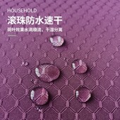 酒店浴帘防水布加厚防霉卫生间隔断洗澡帘子浴室窗帘W淋浴遮挡挂