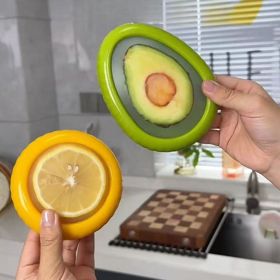 柠檬牛油果水果保鲜盒硅胶薄膜户外便携家用食品级密封迷你保鲜罩,餐饮具,保鲜盒,淘宝优惠券,粉丝福利购,淘宝优惠卷