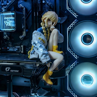 藤田琴音手办海景房手办显卡手办海景房机箱手办机箱摆件电脑摆件