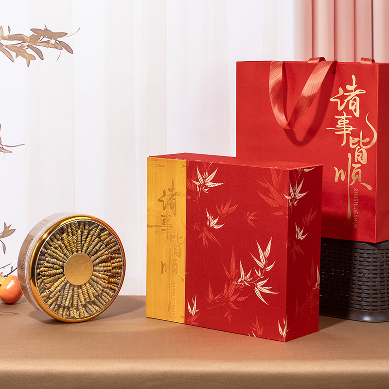 石斛包装盒高档西洋参燕窝鹿茸海参元贝鲍鱼通用双拼空盒礼品盒子,包装,礼品盒,淘宝优惠券,粉丝福利购,淘宝优惠卷