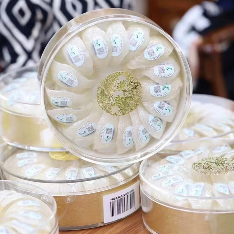 燕窝包装盒高档亚克力锁扣圆形内盒虫草海参石斛鹿茸通用礼品盒空