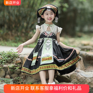 儿童古风民族装 女孩超仙连衣裙古装 宝宝中国风套装 汉服女童夏装 裙