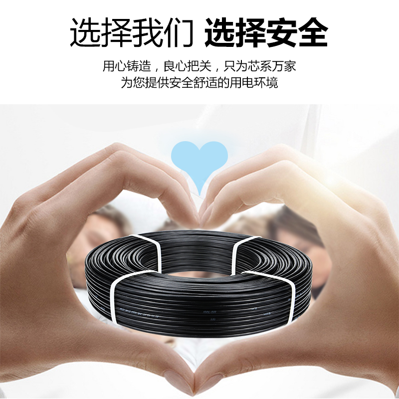 户外架空防老化铝芯电线2芯家用铝线4 F6 10 16平方室外国标电缆