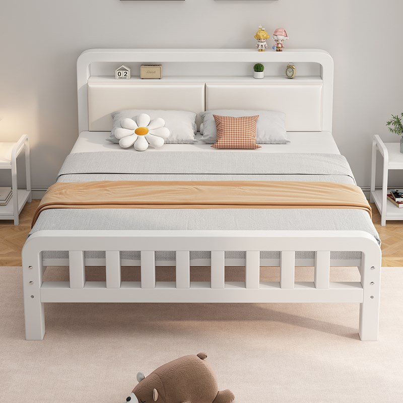 铁艺床双人e床现代简约家用主卧不锈钢铁架床加固加厚1.5m单人铁