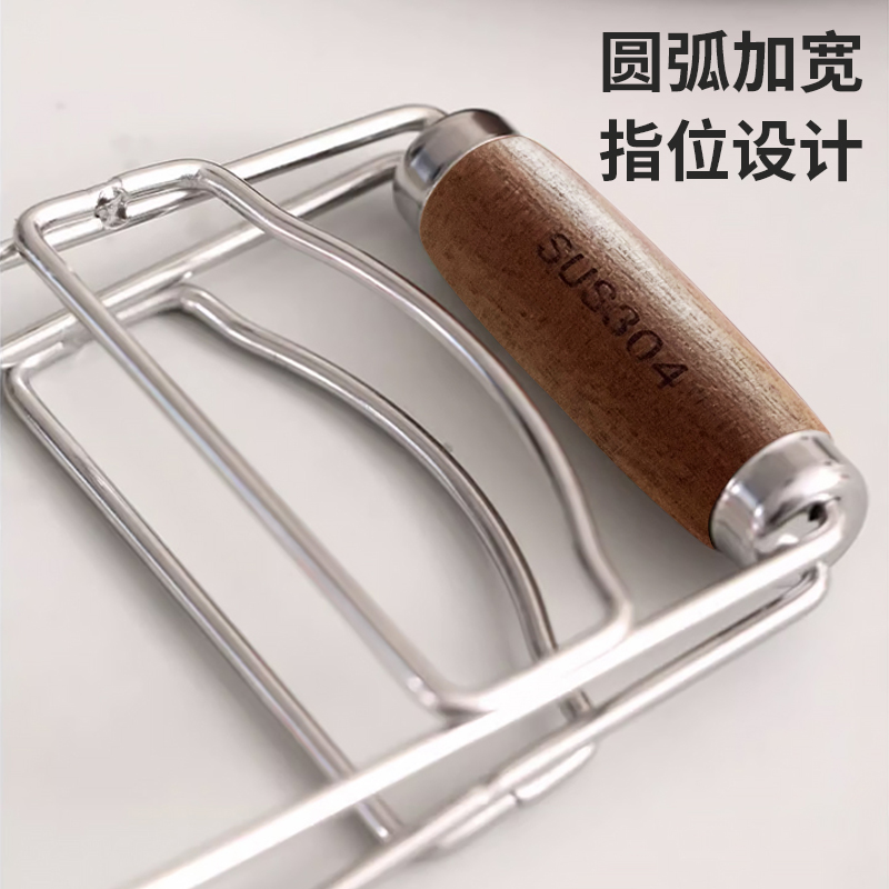 高端304不锈钢防烫夹取碗夹硅胶防滑盘子新O款提盘夹蒸锅蒸菜夹子