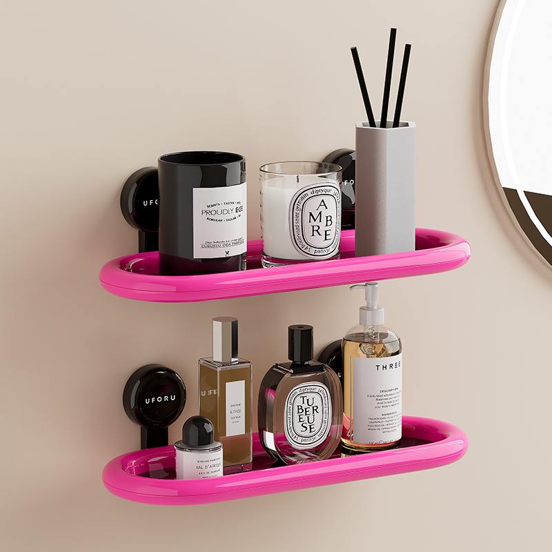 卫生间置物架壁挂式厕所s洗漱台化妆用品收纳免打孔浴室墙上储物