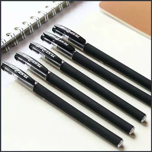 黑色签字笔批发速干黑笔磨砂中性笔圆珠笔碳素笔记账笔办公室H