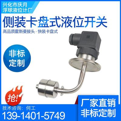 现货速发侧装夹头式浮球液位开关04/6卫生型快装夹头50赫斯曼