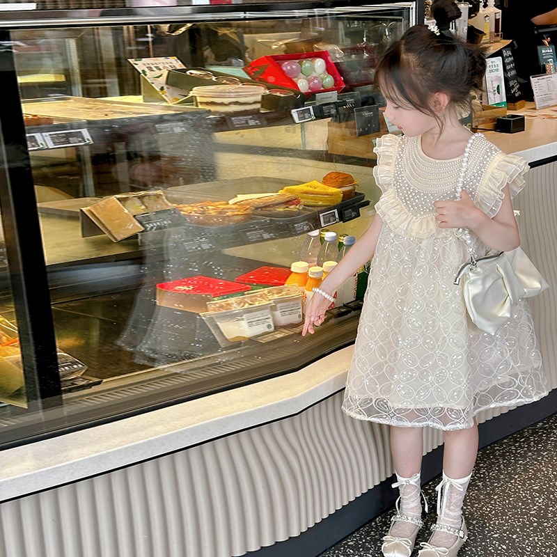 速发66的公主小屋童鞋子2024春款钻扣儿童单鞋小孩丝绸鞋布鞋