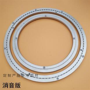 现货速发餐桌转盘底座转盘底座玻璃木头大理石圆桌面轨道滑轮