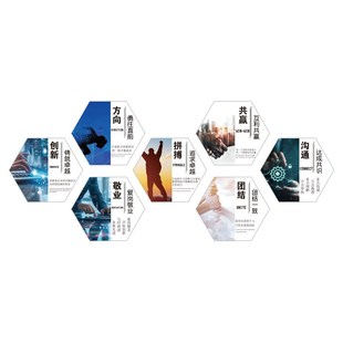 公司企业文化办公室墙面装 饰进门形象背景楼梯Q间台阶扶手氛围布