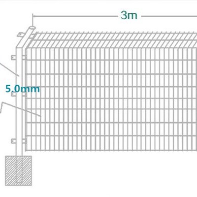 铁丝网防护d网隔离网双边丝护栏网果园围栏网养殖网高速公路护栏