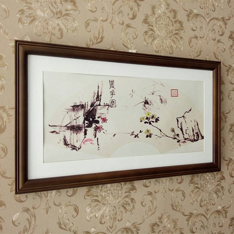 挂墙欧式a实木相框4开 A4 30 40 50 60 80 90 100 照片框扇形画框