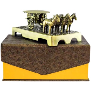 兵马俑秦皇铜车马摆件中国风特色礼品F工艺品送老外西安旅游纪念