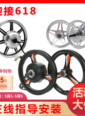 14寸代驾车电机折叠电动o车前后轮毂高速36V48V350W400W自行车改