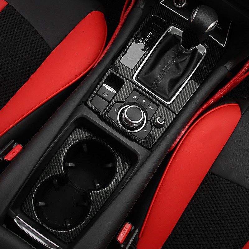 马自达昂克赛拉排l挡框改装专用水杯框昂科塞拉内饰面板档位贴装