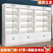 玻璃展示柜带锁玻璃门货t柜礼品柜产品陈列柜化妆品展架美容院柜