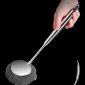 厨房长柄洗锅刷洗碗清洁刷子家用不锈钢Q丝球洗碗刷锅神器