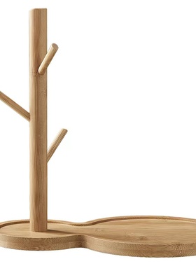 木质葫芦树杈首饰架托盘摆件家居B入户玄关钥匙收纳装饰品置物架