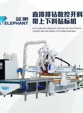 CNC Nesting Router for cabinet making machine BLUE ELEPHANT