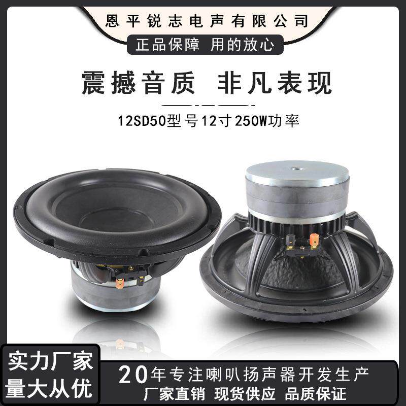12寸250W功率重低音喇叭低音炮扬声器双磁50芯大功率娱乐音箱