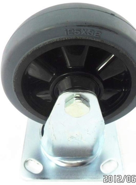 南星3005-1-T2-RR 5寸灰色橡胶活动轮  轮宽32MM  载重160KG