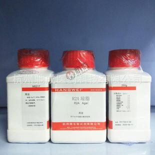R2A琼脂培养基250g杭州微生物M0217饮用水细菌总数测定