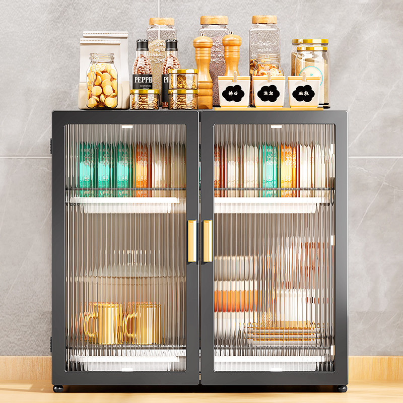 厨房置物架带门装碗筷收纳u箱家用沥水碗碟架放辅食餐具柜盒大容,厨房/烹饪用具,碗架,淘宝优惠券,粉丝福利购,淘宝优惠卷