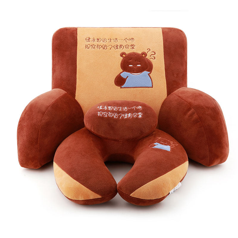 u型枕腰靠座椅靠垫抱枕办公室汽车旅行飞机腰枕椅V子靠背床头靠枕,居家布艺,腰靠垫,淘宝优惠券,粉丝福利购,淘宝优惠卷