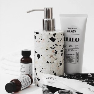 久处不厌水磨石乳液按压式u高档大容量分装瓶酒店化妆品洗手液空