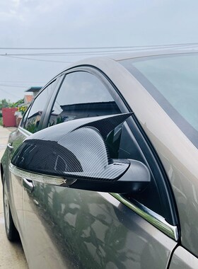 14/1b5/16款别克君威改装碳纤维后视镜盖君威烤漆黑色倒车镜牛角