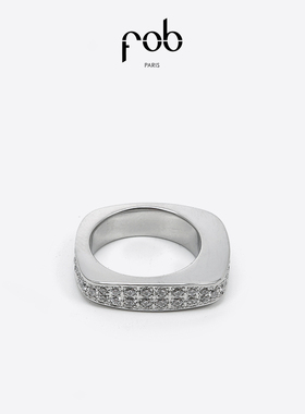 FOB新款首饰个性不锈钢戒指女小众设计感指环潮流精品饰品配饰