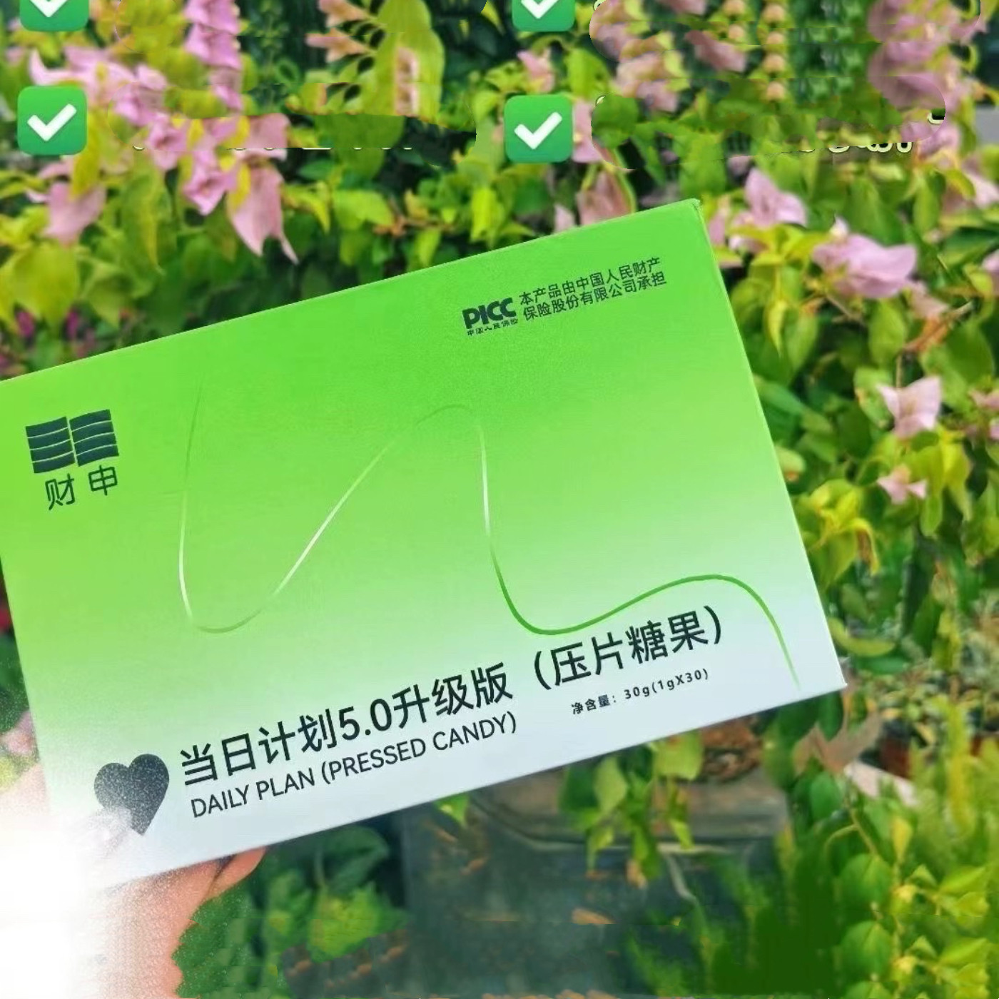 财申一粒so压片糖果当日升划5.0升级版双孢菇燃豆豆泰国微商同款