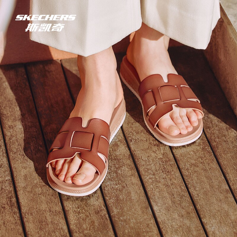 Skechers斯凯奇2026夏季新款女鞋一脚蹬拖鞋舒适透气休闲