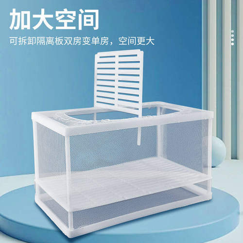鱼缸水族箱产房专用隔离网小鱼繁殖孵化盒分离盒迷你鹦鹉鱼孔雀鱼