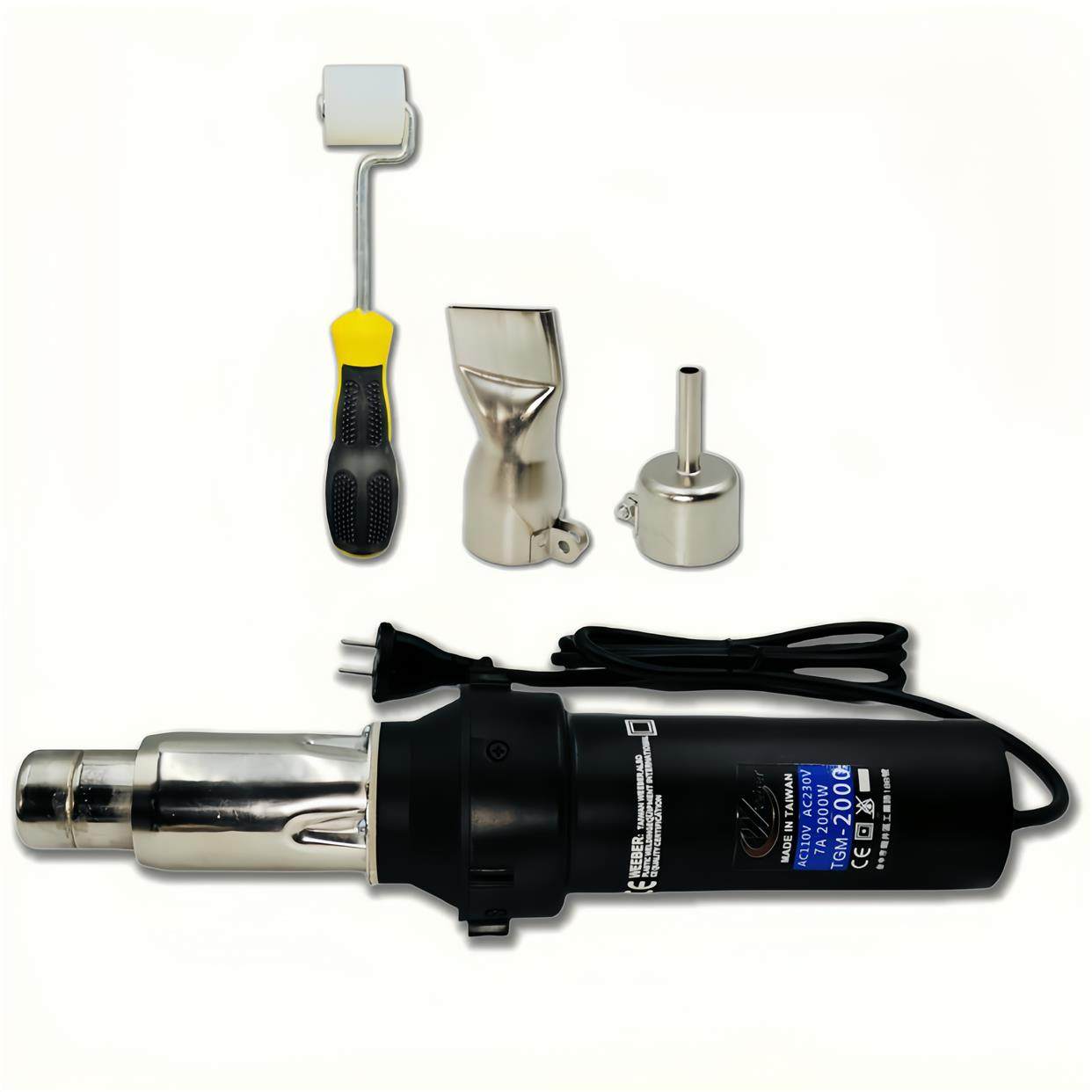 台湾weeber威也tgm-2000w一体式调温塑料焊枪土工膜防水卷材焊接