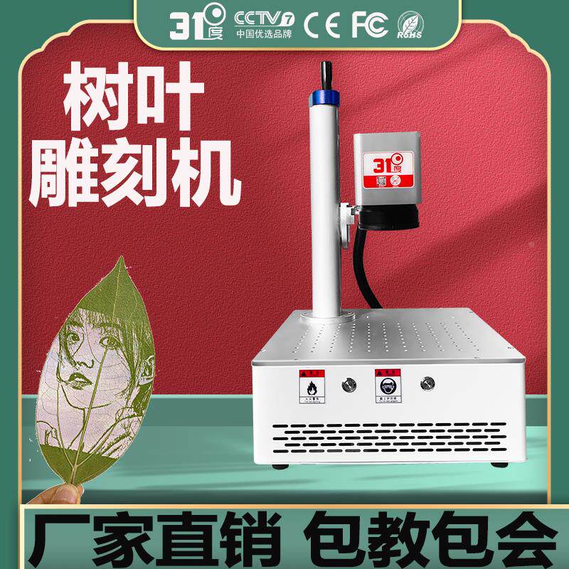 31度树叶激光雕刻机树叶镭雕机树叶打标机树叶照片打标机叶雕机