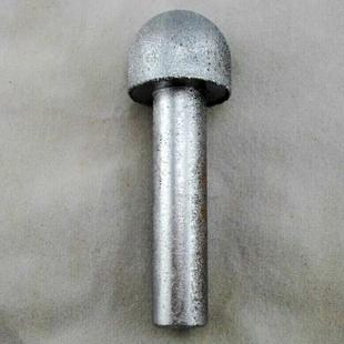 钎焊恒利石英石刀头加长柄R12圆底刀 后挡水圆弧刀头石材加工工具