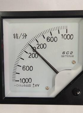 定做 6C2±转/分/DC10V转速表1000PRM1500指针100R/min电压+-20mA